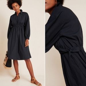 Anthropologie Maeve Nikita Poplin Shirtdress